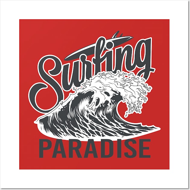 surfing paradise Wall Art by salimax